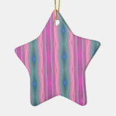 Roze muziek keramisch ornament (Links)