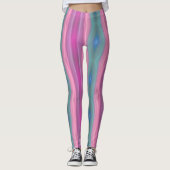 Roze muziek leggings (Voorkant)