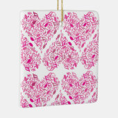 Roze muziek notitie harten keramisch ornament (Rechts)