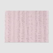  roze muziekblad tissuepapier (Voorkant)