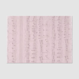 roze muziekblad tissuepapier