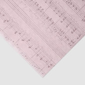  roze muziekblad tissuepapier (Detail)