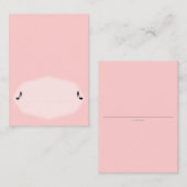 Roze muziekkaart plaatskaartje (Voorkant / Achterkant)