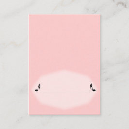 Roze muziekkaart plaatskaartje
