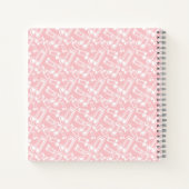 Roze muzieknoten notitieboek (Achterkant)