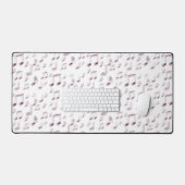 roze muzieknoten patroon bureaumat (Keyboard & Muis)
