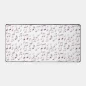 roze muzieknoten patroon bureaumat (Voorkant)