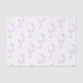Roze Muzieknoten Tissuepapier
