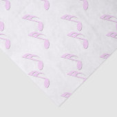 Roze Muzieknoten Tissuepapier (Detail)
