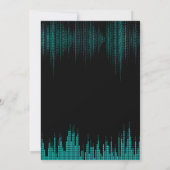 Roze Muzikale Verjaardag Uitnodiging (Achterkant)