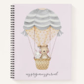 Roze My Pregnancy Woodland Animals Journal Notitieboek (Voorkant)