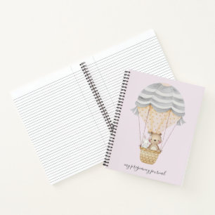 Roze My Pregnancy Woodland Animals Journal Notitieboek