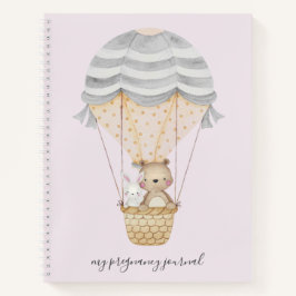 Roze My Pregnancy Woodland Animals Journal Notitieboek