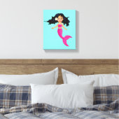 Roze mystieke roze kamer meisje canvas afdruk (Insitu (Slaapkamer))