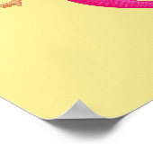 Roze mystieke roze kamer meisje poster (Hoek)