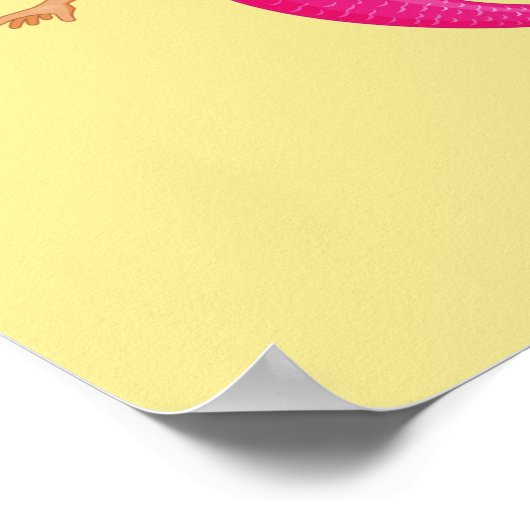 Roze mystieke roze kamer meisje poster (Hoek)