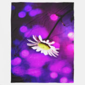 Roze N Amethyst Daisy Fleece Deken (Voorkant)