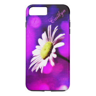 Roze N Amethyst Daisy iPhone 7+ hoesje *Personalis