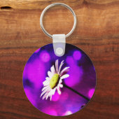Roze N Amethyst Daisy Sleutelhanger (Voorkant)