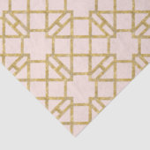 Roze n Gold Art Deco Chinese Chippendale ontkoppel Tissuepapier (Detail)