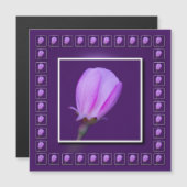Roze 'n Paarse lentebloesem Magnetische Kaart (Voorkant / Achterkant)