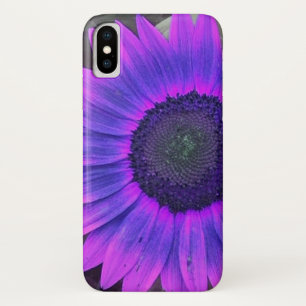 Roze N Paarse zonnebloem iPhone X Hoesje
