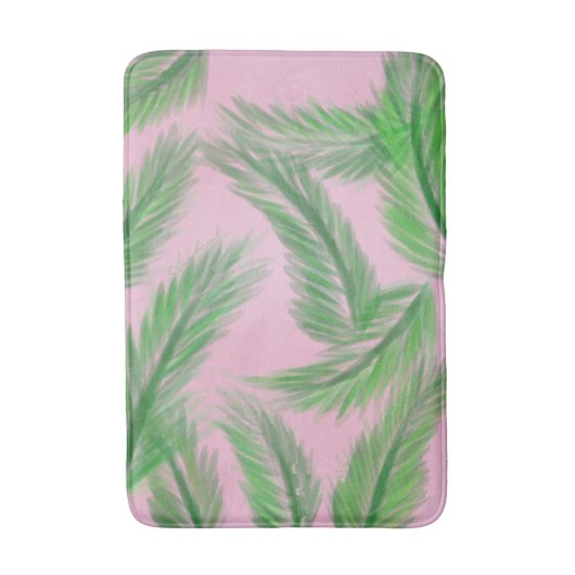 roze n' Palms badmat (Voorkant Verticaal)
