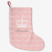 Roze-n-White prinses Kleine Kerstsok (Voorkant)