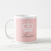 Roze-n-White prinses Koffiemok (Links)