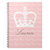 Roze-n-White prinses Notitieboek (Voorkant)