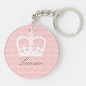 Roze-n-White prinses Sleutelhanger (Achterkant)