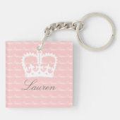 Roze-n-White prinses Sleutelhanger (Achterkant)