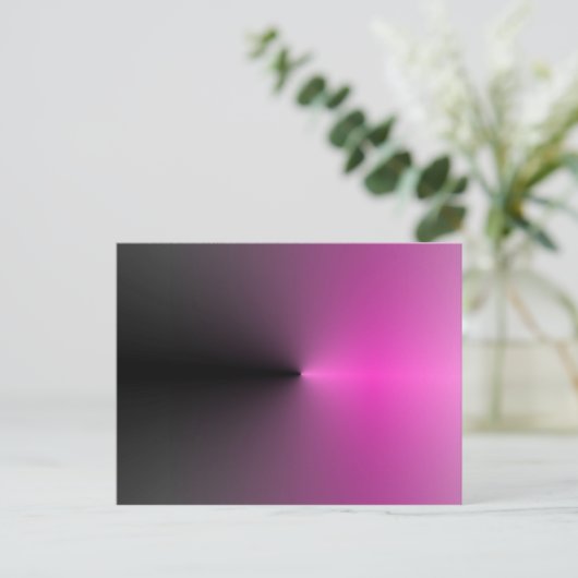 Roze-n-zwart punt briefkaart (Staand voorkant)