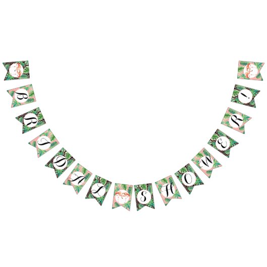 Roze n zwart Vrijgezellenfeest Flamingo Leaf Strip Vlaggetjes (Alle)