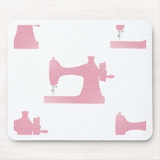 roze naaimachine muismat (Voorkant)