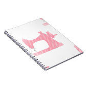 roze naaimachine notitieboek (Rechterzijde)