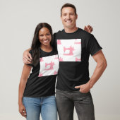 roze naaimachine t-shirt (Unisex)