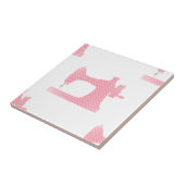 roze naaimachine tegeltje (Zijkant)