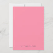 Roze Naaimachine Verjaardagsfeestje Kaart (Achterkant)