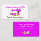  roze naaimachine visitekaartje (Voorkant / Achterkant)