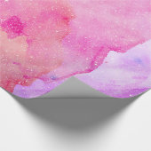 roze naald met reserveWaterverf Cadeaupapier (Hoek)