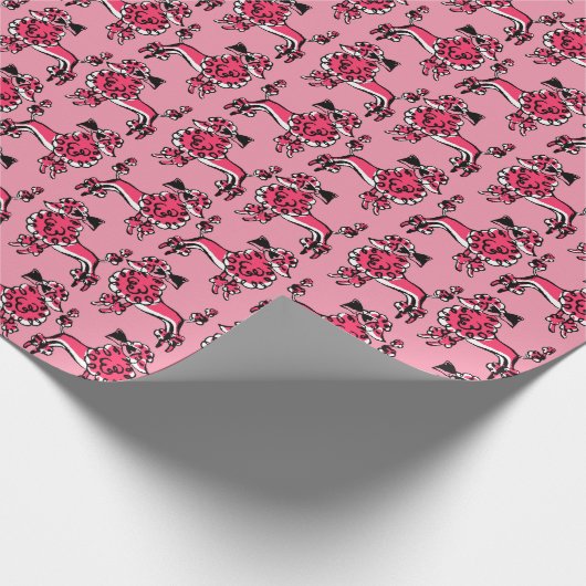 Roze naalden van 50 jaar cadeaupapier (Hoek)