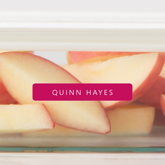 Roze naam Etiketten Labels (Aangebracht)