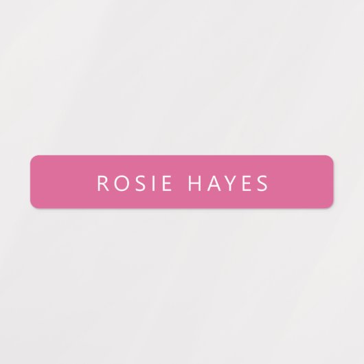 Roze naam Etiketten Labels (Design 2)
