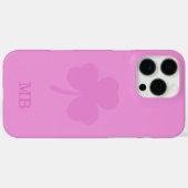 Roze naam initialen Monogram iPhone 16 Pro Max hoe Case-Mate iPhone Case (Achterkant (horizontaal))