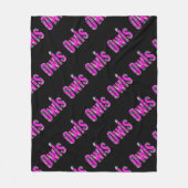 Roze naam Logo, Fleece Deken (Voorkant)