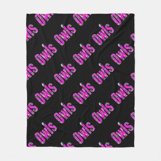 Roze naam Logo, Fleece Deken (Voorkant)