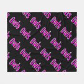 Roze naam Logo, Fleece Deken (Voorkant (Horizontaal))