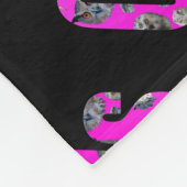 Roze naam Logo, Fleece Deken (Hoek)