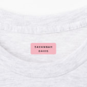 Roze naam meisje labels (Aangebracht)